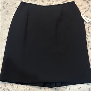 T Tahari Black Textured A-Line Mini Skirt